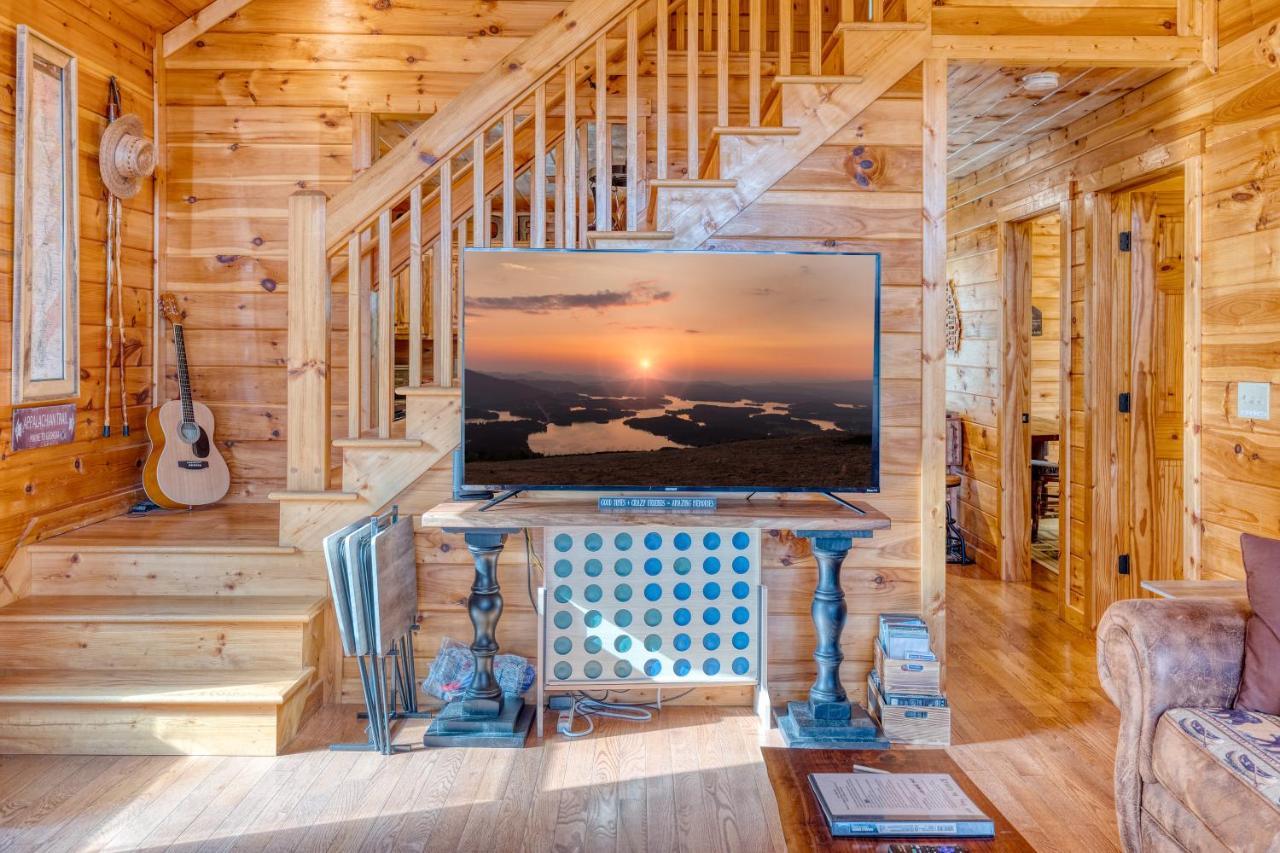 Trout N' About Your Blue Ridge Mountains Retreat, Hot Tub + Game Room! Ellijay Bagian luar foto